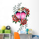 Fashion Love with Rose Wall Mural