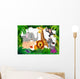 Animal in the jungle Wall Mural