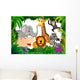 Animal in the jungle Wall Mural