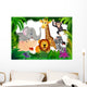 Animal in the jungle Wall Mural