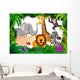 Animal in the jungle Wall Mural