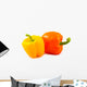 Yellow and Orange Peppers Wall Mural