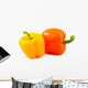 Yellow and Orange Peppers Wall Mural
