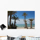 Plage Palmiers Wall Decal