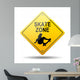 Signal Yellow Text SKATE ZONE Wall Decal
