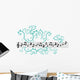 Music notes with ornament Wall Decal