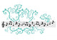 Music notes with ornament Wall Decal
