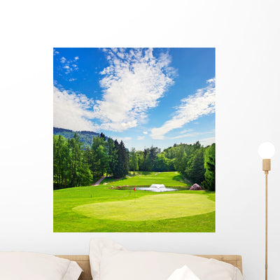 Golf Field European Landscape shown on a wall