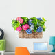 beautiful hortensia on white background. colorful hydrangea in b Wall Mural