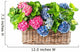 beautiful hortensia on white background. colorful hydrangea in b Wall Mural