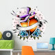 Heart with Bird Tattoo Wall Mural