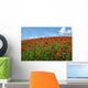 Poppy Field Against the Sky Wall Decal