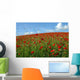 Poppy Field Against the Sky Wall Decal