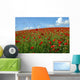 Poppy Field Against the Sky Wall Decal