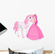 Beautiful Princess and Horse Wall Decal