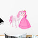 Beautiful Princess and Horse Wall Decal