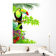 toucan bird in the jungle Wall Decal