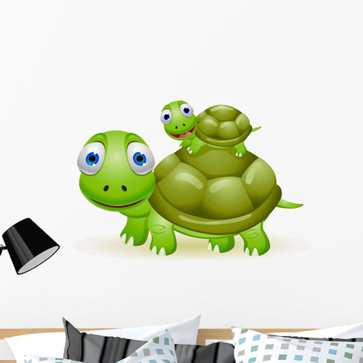 Mother and Baby Turtle