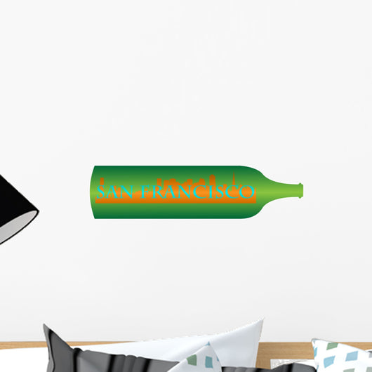 San Francisco Bottle Wall Decal