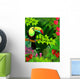 vector illustration of toucan in the tropical jungle Wall Mural