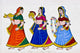 3 Women Mural Udaipur Wall Decal