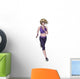 Woman Running Wall Decal