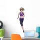Woman Running Wall Decal