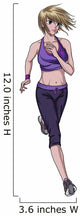Woman Running Wall Decal