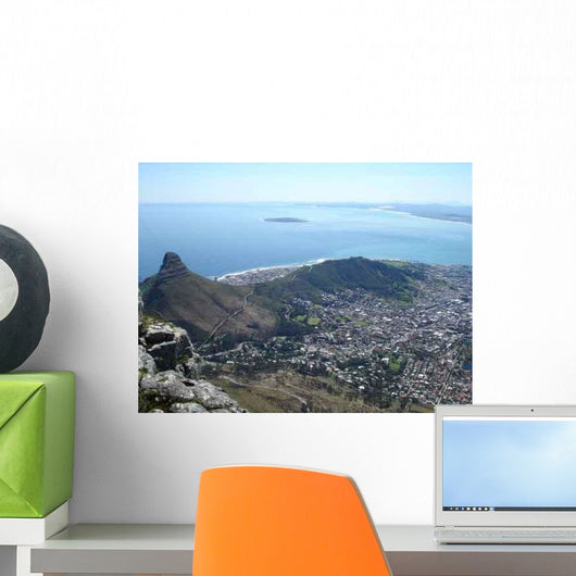 Cape Town from Table Wall Decal