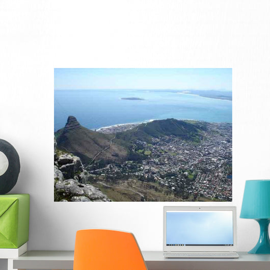 Cape Town from Table Wall Decal