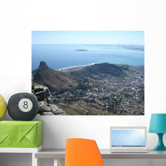 Cape Town from Table Wall Decal