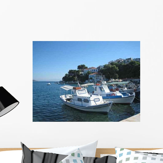 Skiathos Hafen Wall Decal