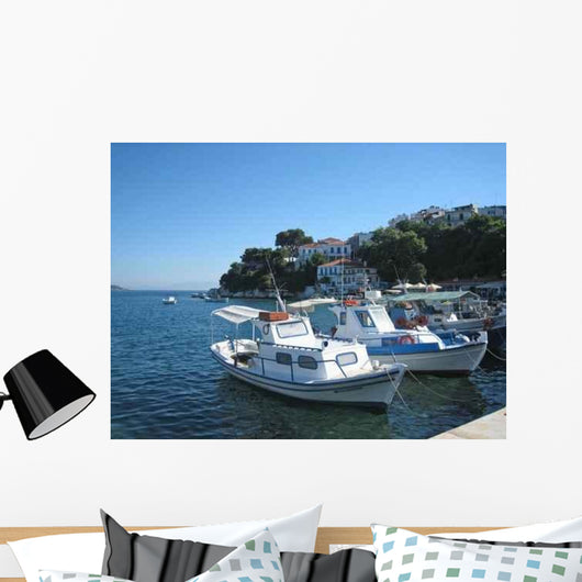 Skiathos Hafen Wall Decal