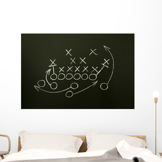 Game Strategy Drawn Blackboard