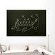 Game Strategy Drawn Blackboard