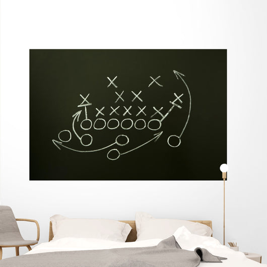 Game Strategy Drawn Blackboard