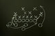 Game Strategy Drawn Blackboard