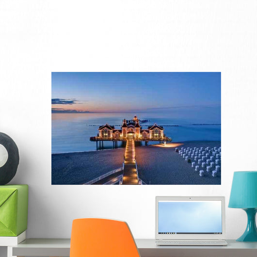 Pier Sellin Sunset Wall Decal