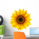 Sunflower isolated, vector. Wall Decal