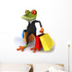 Business Frog Wall Decal