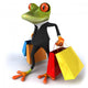 Business Frog Wall Decal