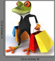 Business Frog Wall Decal