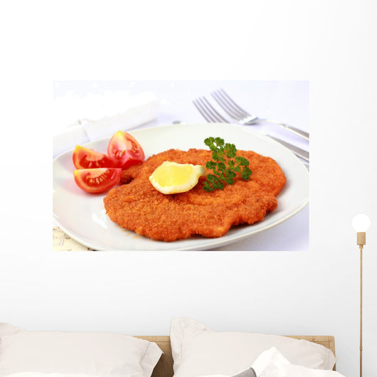 Wiener Schnitzel with Lemon Wall Mural
