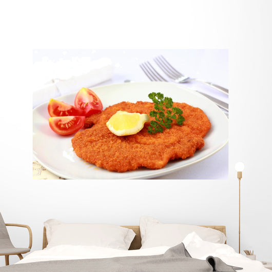 Wiener Schnitzel with Lemon Wall Mural