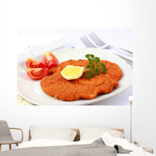 Wiener Schnitzel with Lemon Wall Mural