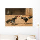 cock fight Wall Mural