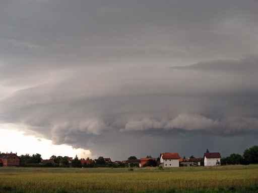 Storm under Village Wall Decal
