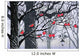 Bullfinches on trees in winter city Wall Mural