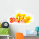 Tropical Frangipani Flowers White Wall Decal
