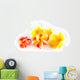 Tropical Frangipani Flowers White Wall Decal